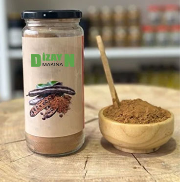 Наполнение порошка рожкового дерева